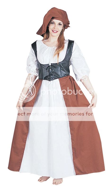 Deluxe Renaissance Medieval Peasant Halloween Costume Dress Adult Woman