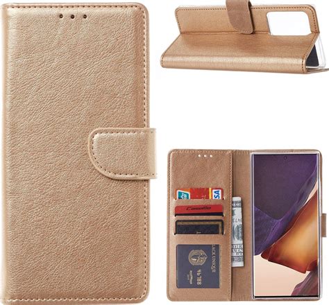 Samsung Galaxy Note Ultra Bookcase Goud Portemonee Hoesje Bol