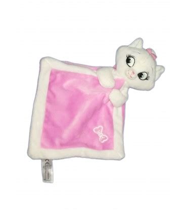 Doudou Plat Rose Blanc Noeud Marie Les Aristochats Disney Baby Nicotoy