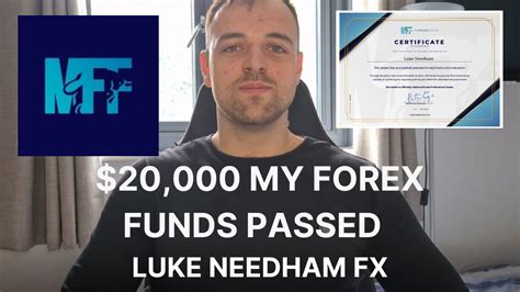 My Forex Funds 20 000 Funded Account Aquired How I Did It Youtube