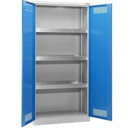 Environmental Cupboard Eurokraft Pro With Solid Sheet Metal Doors 3 Tray Shelves Kaiserkraft