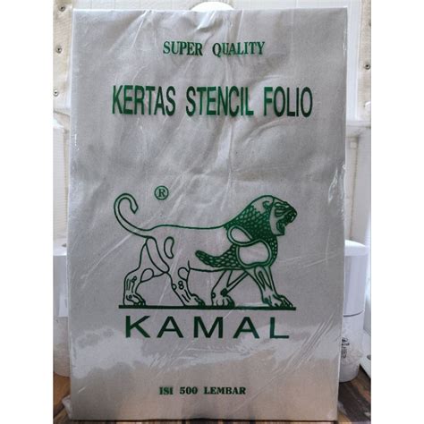 Jual Kertas Stensil Kamal Buram Koran Folio F Isi Lembar Shopee