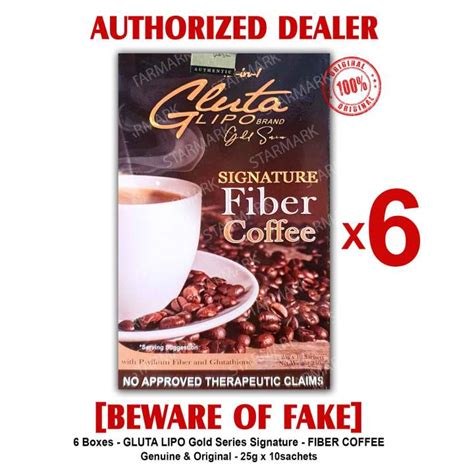 Glutalipo Gold Series Fiber Coffee Gluta Lipo Gold Series Fiber Coffee Signature 10 Sachets Per