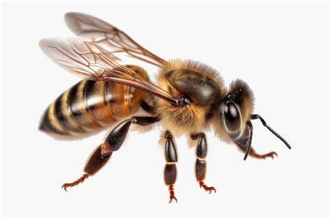 Premium Photo Honey Bee Walking Side View Isolated On Transparent