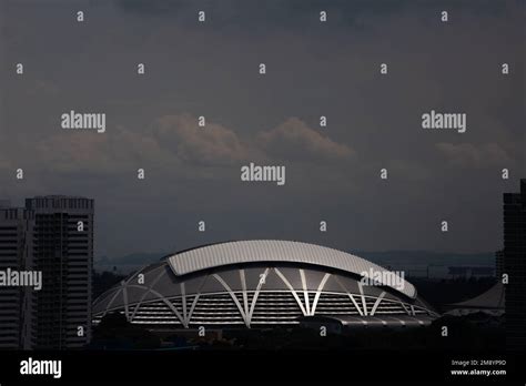 Singapore Sports Hub, stadium architecture design Stock Photo - Alamy