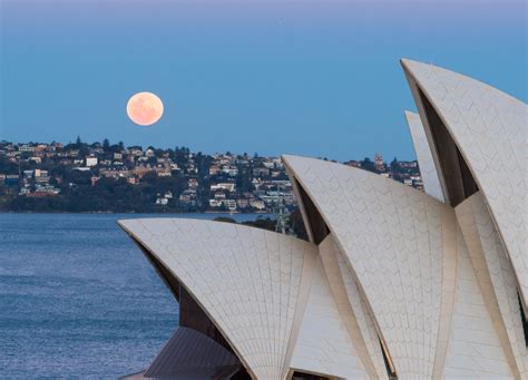 Moonrise Over the Opera House, Sydney, Australia - Stanton Champion