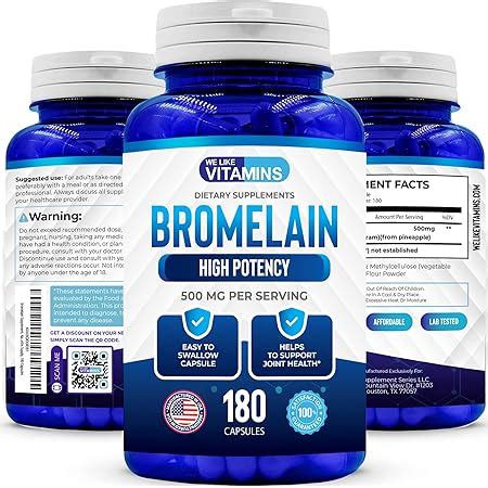 Amazon Bromelain Supplement Natural Pineapple Extract With