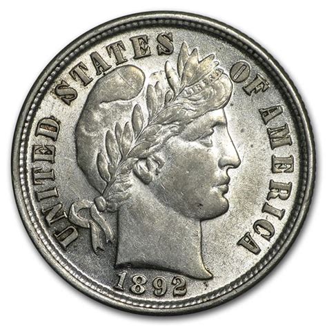 Buy 1892 Barber Dime Au Apmex