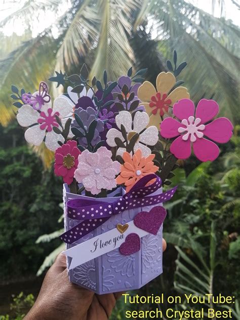 How To Make A 3d Pop Up Flower Bouquet Card Artofit