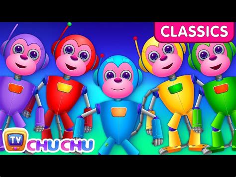 ChuChu TV Classics - Five Little Monkeys - The Robot Monkeys | Nursery Rhymes and Kids Songs ...