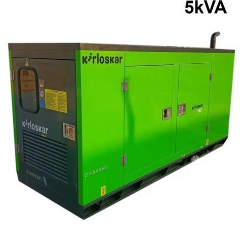 5 Kva Kirloskar Silent Diesel Generator At Rs 150000 Kirloskar Green