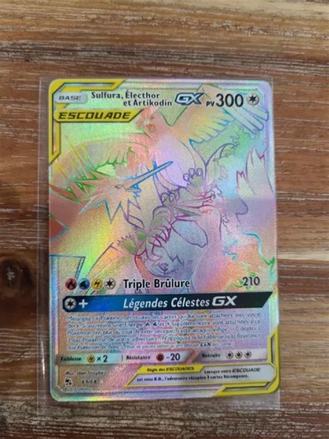 CARTE POKÉMON ESCOUADE Sulfura Electhor Et Artikodin GX Full Art EUR 20