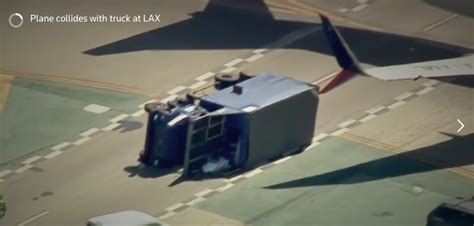 Alert Aeromexico Boeing Collides With Truck At Los Angeles