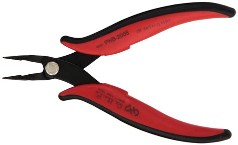 Snapklik.com : CHP PNB-2005 Long-Nose Angled Pliers, Pointed Flat