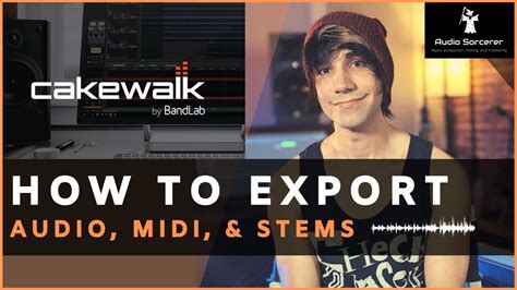 Cakewalk Tutorial Bandlab How To Export Audio MIDI And Stems