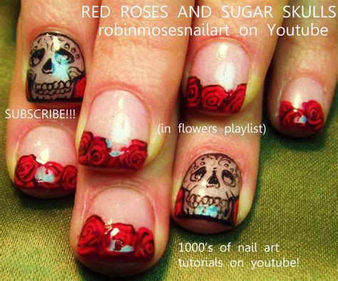 Nail Art By Robin Moses Spring Nails 2015 Rosegold Nails Red