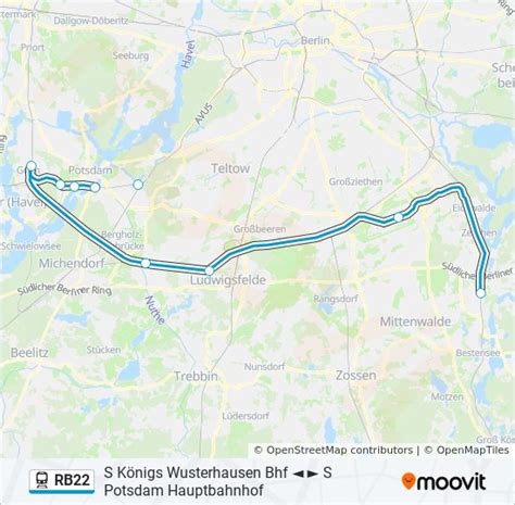 Rb Route Fahrpl Ne Haltestellen Karten S K Nigs Wusterhausen