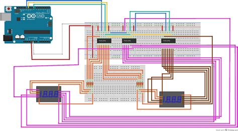 Arduino Tres Multiplexores Hc Y Dos Displays X