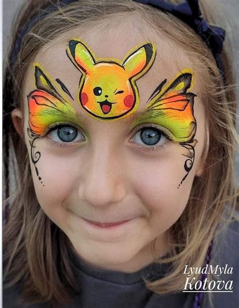 Pin By Amber Martinez On Face Paint Pokemon Face Painting Designs