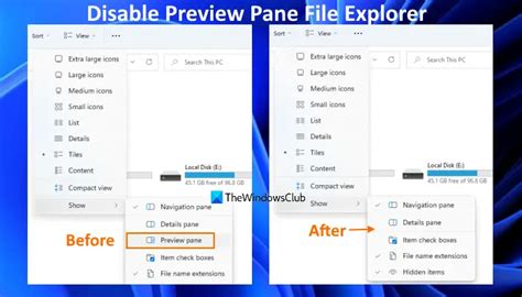 How To Disable Preview Pane In File Explorer Of Windows 11 10