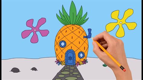 How To Draw Spongebob S Pineapple House Quick Drawing Hot Sex Picture