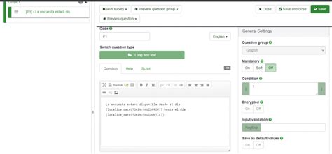 DateFunctions LimeSurvey Manual