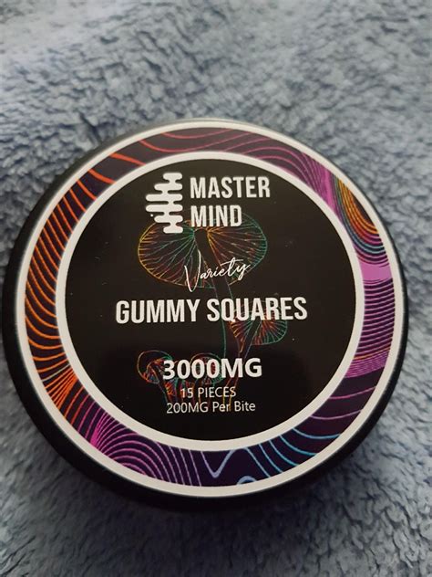 Mastermind Shroom Gummy Squares 3000mg Bc Bud Supply