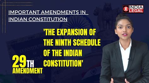 29th Amendment Act Of Indian Constitution | Brief Explainer | India Legal - YouTube