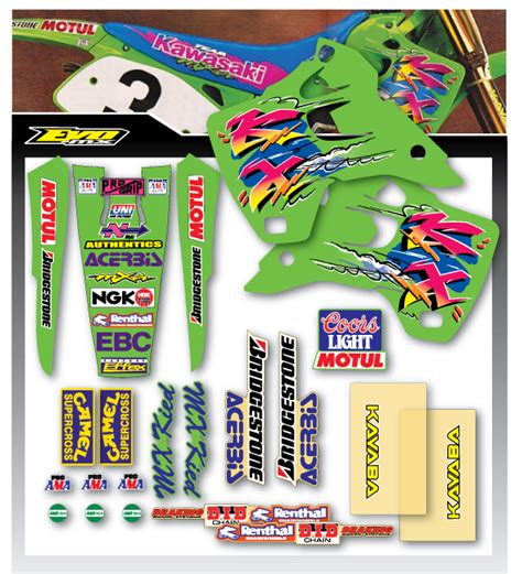 Full Team Kits Kawasaki Kx Usa Team Kit Xtreme