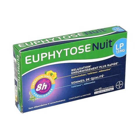 Bayer Sant Euphytose Nuit Lp Mg Comprim S La Pharmacie De Pierre