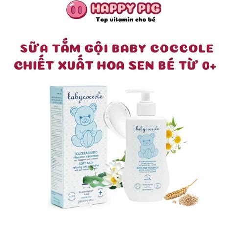 Sữa tắm gội cho bé Babycoccole 0M an toàn cho trẻ sơ sinh em bé