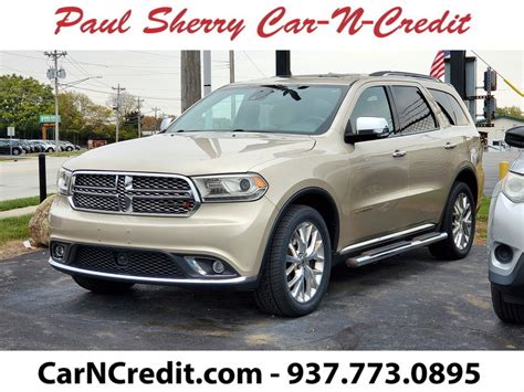 2014 Dodge Durango Citadel V8 Awd Cc3631 Car N Credit Buy Here Pay Here Used Cars Piqua