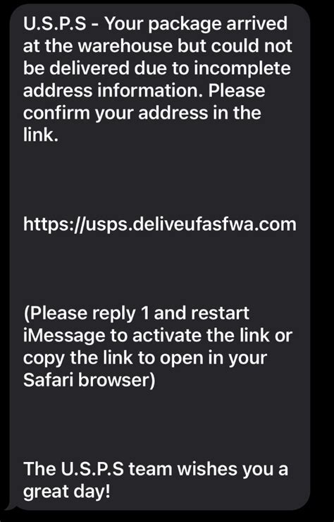 Golpe de Texto do USPS 2024 Seu Pacote Não Pôde Ser Entregue