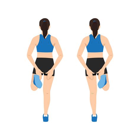 Woman doing Explosive bum kicks exercise. 32192117 Vector Art at Vecteezy