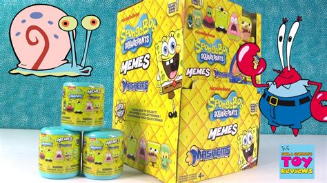 Spongebob Mashems Memes Full Case Blind Bag Capsule Ope... | Doovi