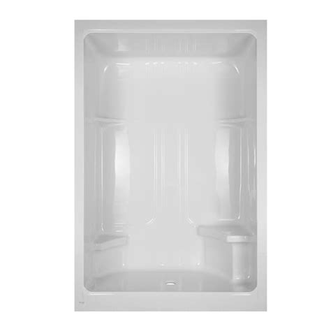 Aqua Glass 90 In H X 35 In W X 60 In L Acrylic Showers White 1 Piece Shower In The One Piece