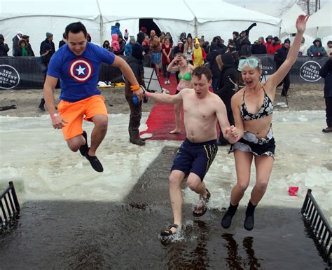 People Take The Polar Bear Dip On New Years Day Ctv News