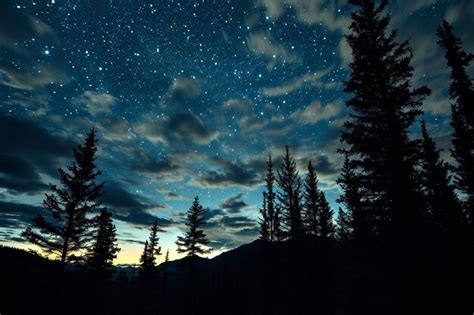 Premium Photo Vertical Shot Of A Starry Night Sky With The Milky Way