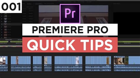 Using Markers To Organize Your Timeline Premiere Pro Quick Tip 001 Youtube