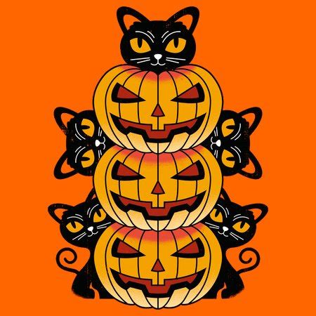 Cats and Pumpkins - NeatoShop