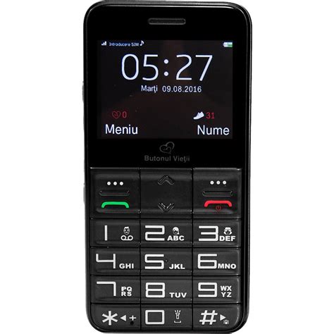 Telefon Mobil Butonul Vietii Telefon Senior Negru Emag Ro