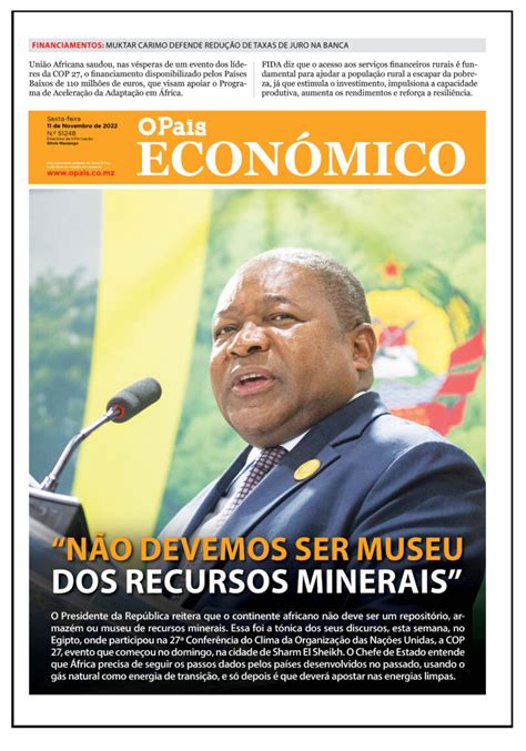 Capa Do Jornal Econ Mico O Pa S A Verdade Como Not Cia