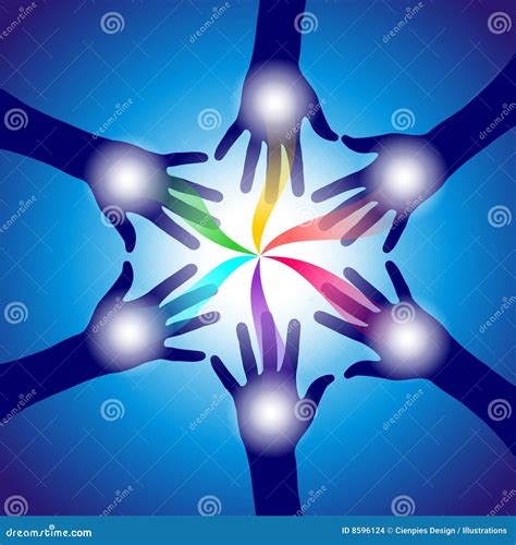 Reiki Healing Hands Vector Illustration | CartoonDealer.com #8596124