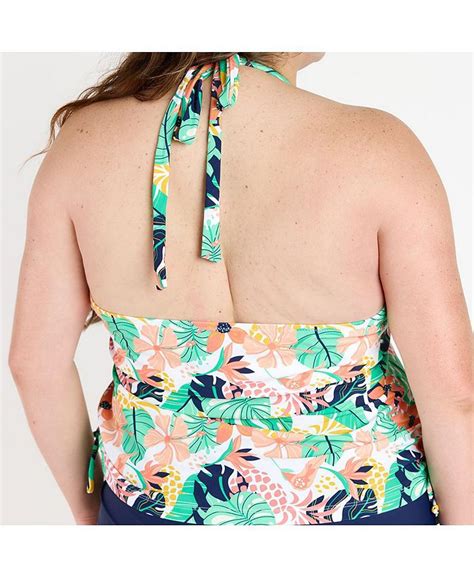 Calypsa Plus Size Halter Maya Swim Top Macys