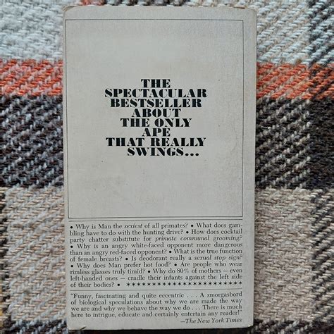The Naked Ape By Desmond Morris Bantam 1969 Etsy