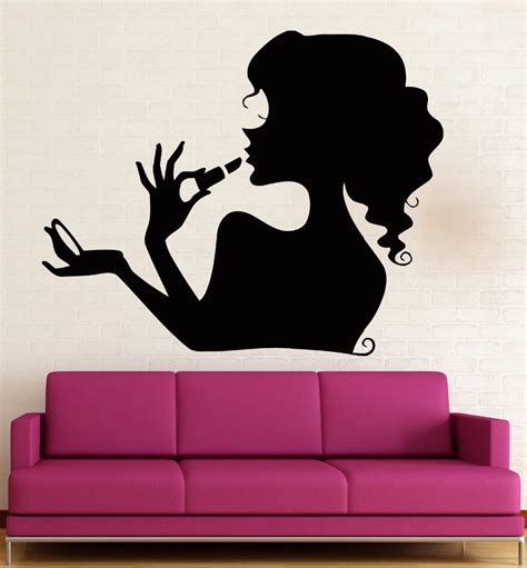 Buy Cosmetics Makeup Wall Stickers Sexy Girl Beauty Spa Salon Vinyl Decal From