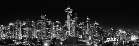 Seattle Skyline 483 BW Photograph By Jeff Stallard Fine Art America