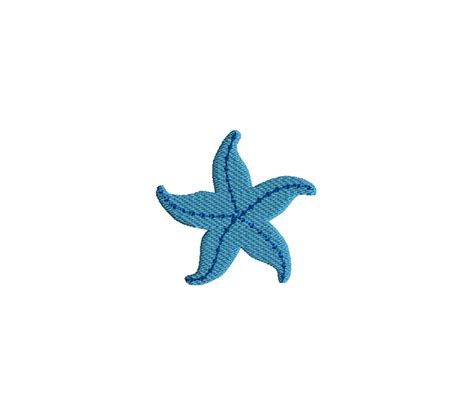 Mini Starfish Machine Embroidery Design - 3 sizes