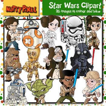 Star Wars Digital Clip Art, Star Wars Party Clipart, 00178 - Clip Art ...