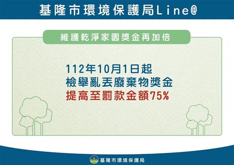 基隆亂丟垃圾檢舉再加重！10月起罰款3600元起跳，檢舉人獎金可領至少2160元